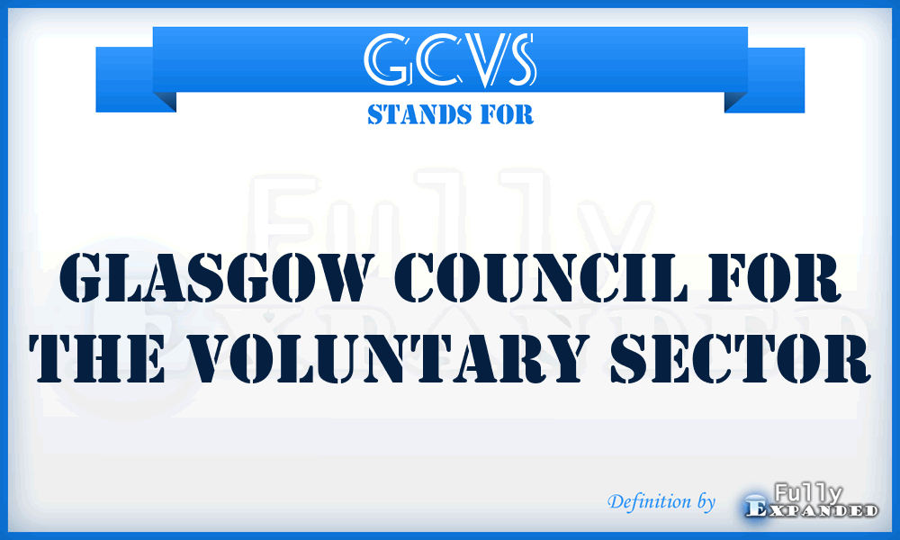 GCVS - Glasgow Council for the Voluntary Sector