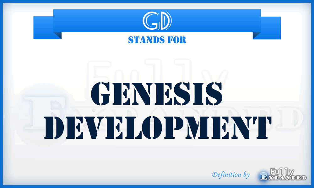 GD - Genesis Development