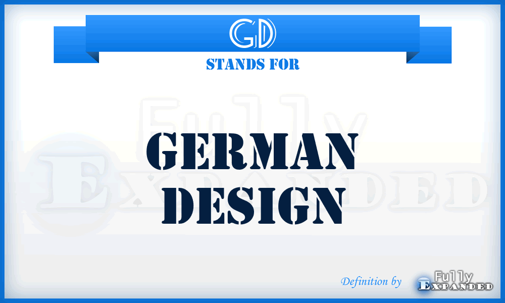 GD - German Design