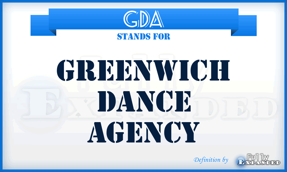 GDA - Greenwich Dance Agency