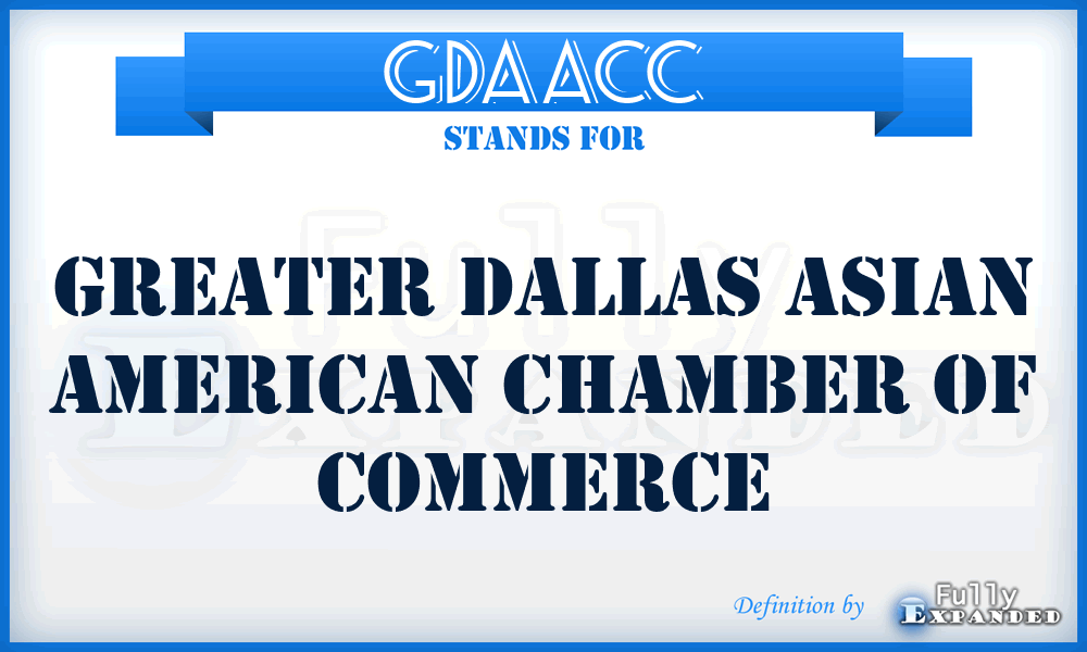 GDAACC - Greater Dallas Asian American Chamber of Commerce