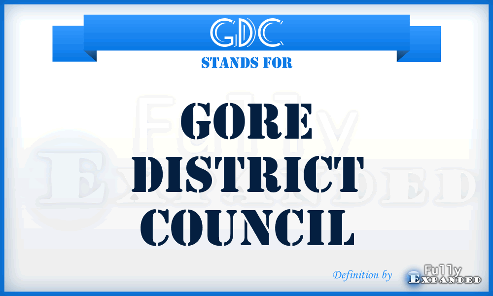 GDC - Gore District Council