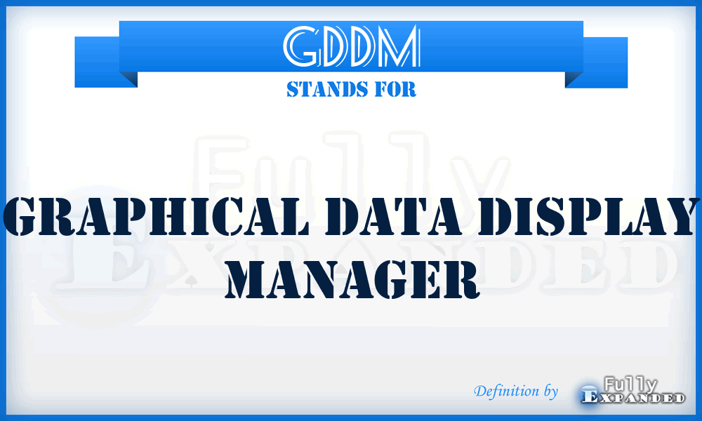 GDDM - Graphical Data Display Manager
