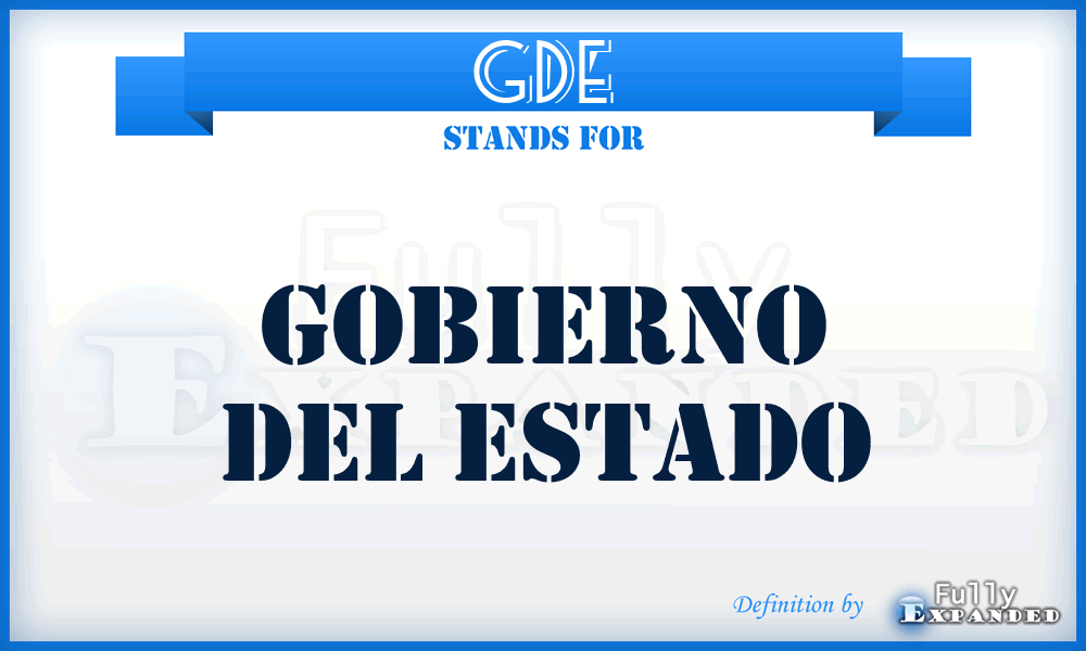 GDE - Gobierno Del Estado
