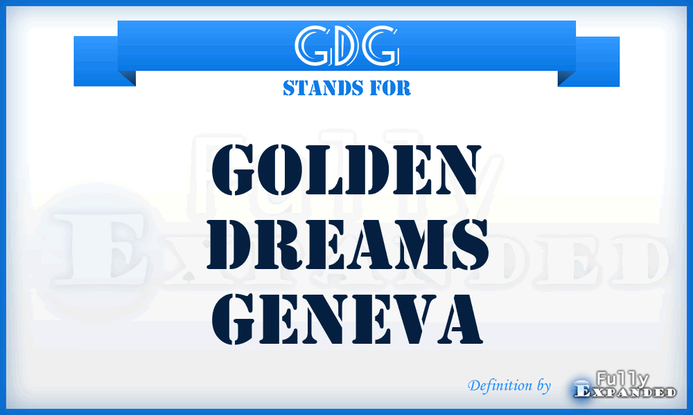 GDG - Golden Dreams Geneva