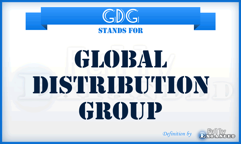 GDG - Global Distribution Group