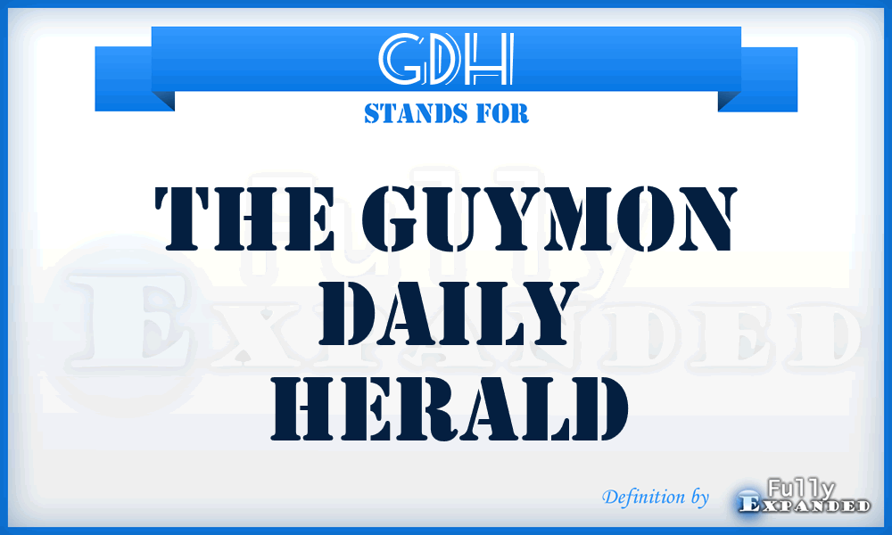 GDH - The Guymon Daily Herald
