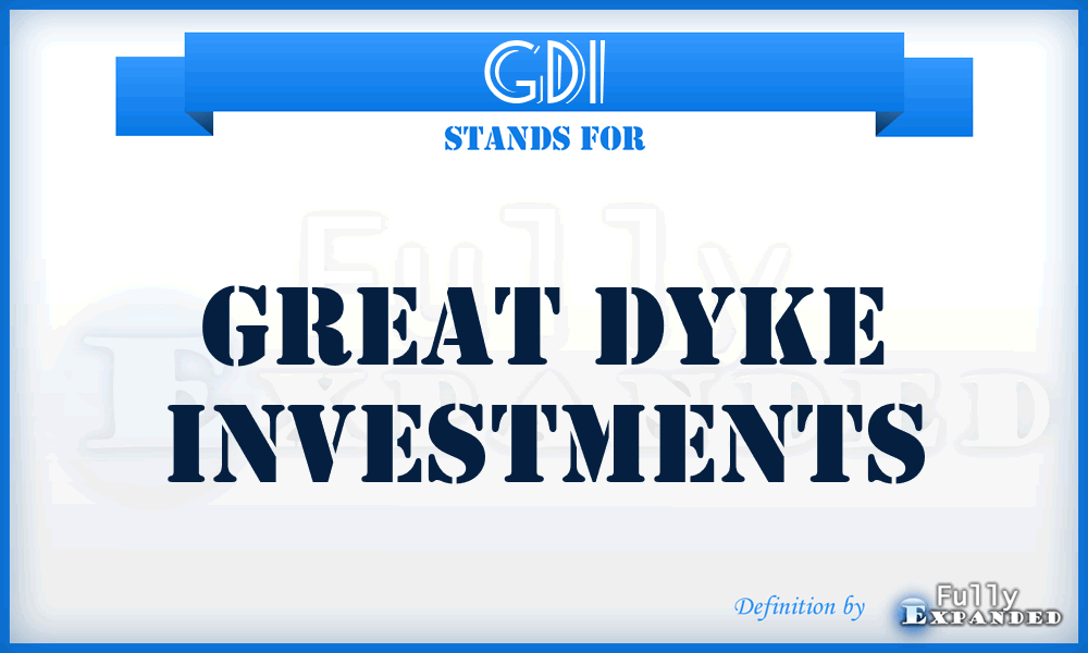 GDI - Great Dyke Investments