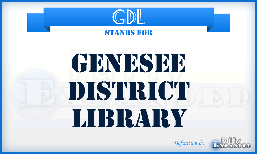 GDL - Genesee District Library