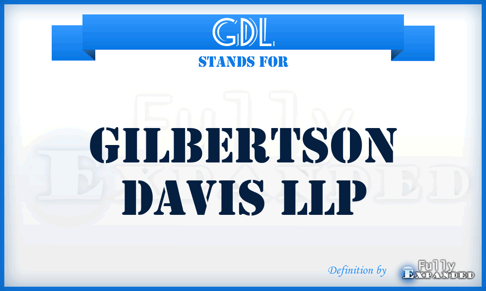 GDL - Gilbertson Davis LLP
