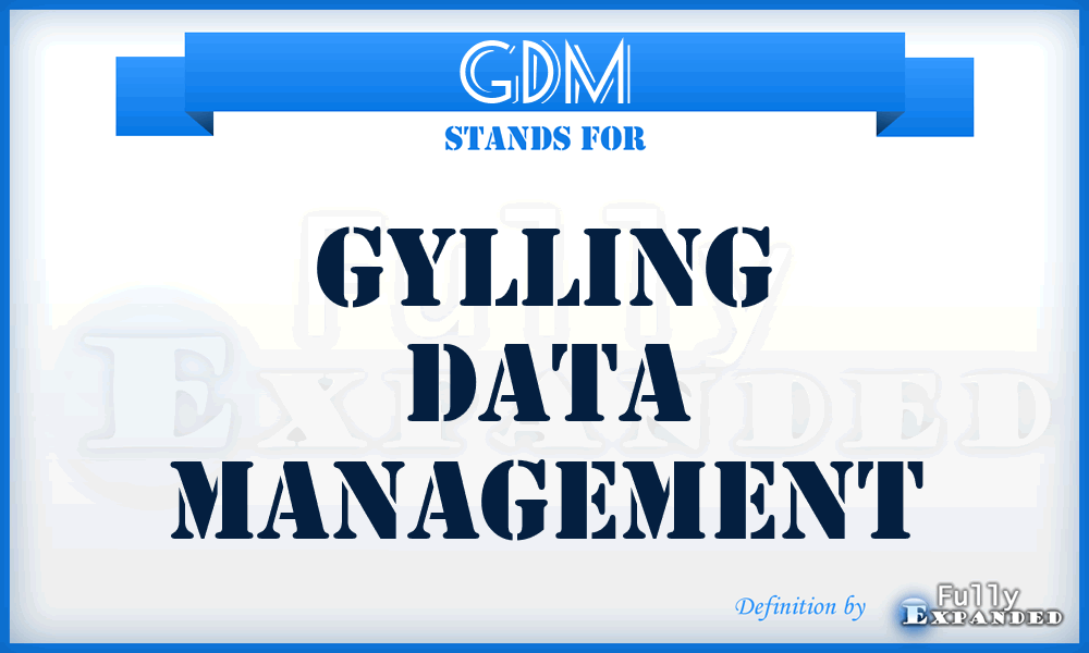 GDM - Gylling Data Management