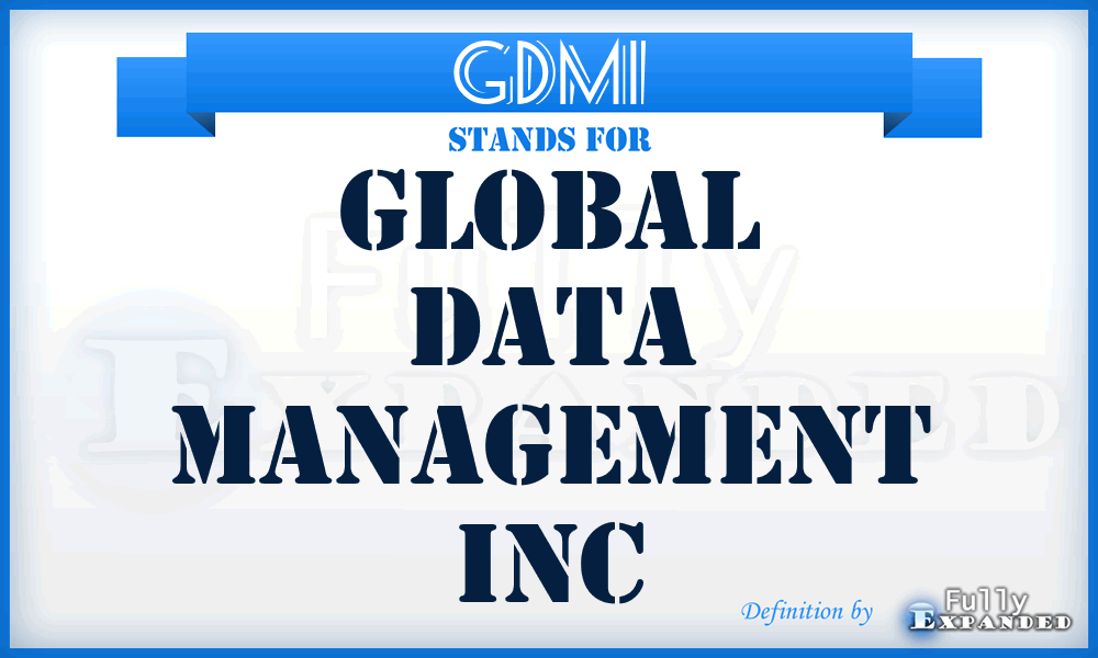 GDMI - Global Data Management Inc