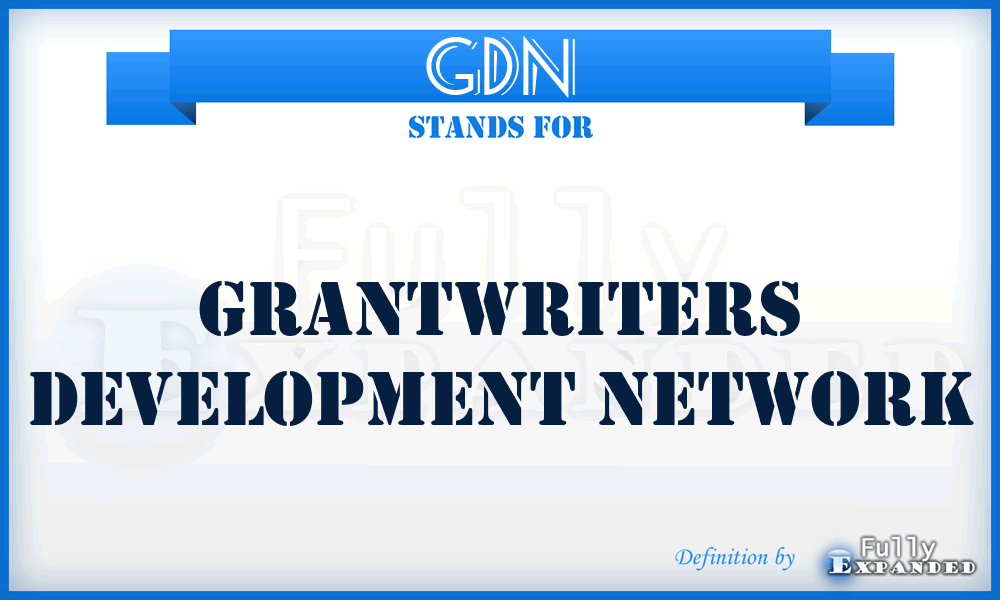 GDN - Grantwriters Development Network