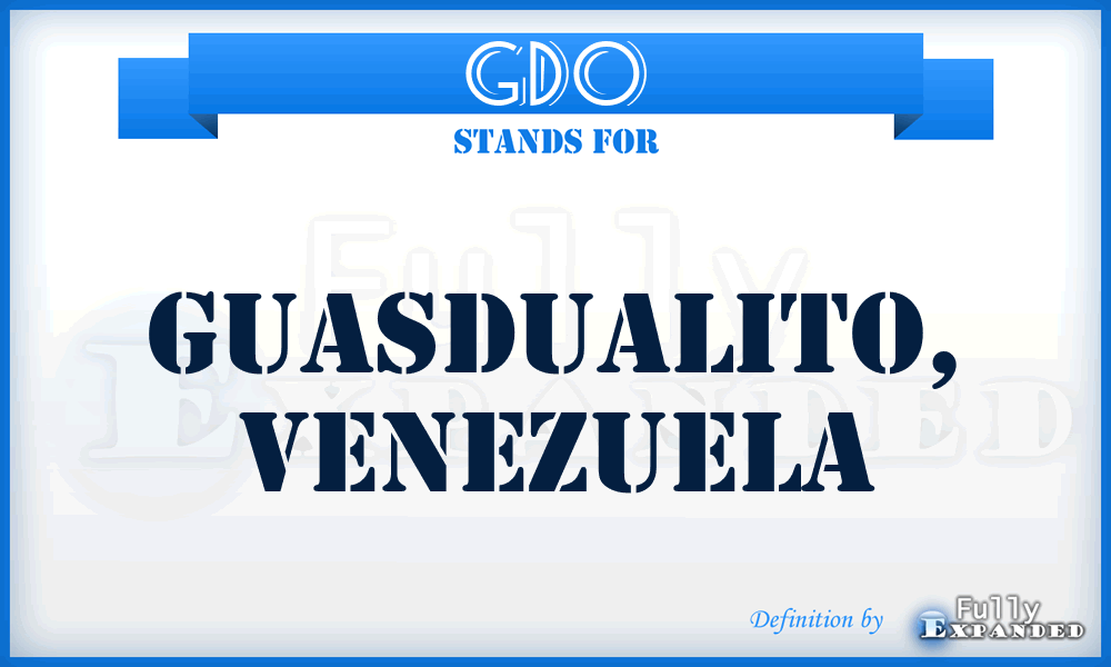 GDO - Guasdualito, Venezuela