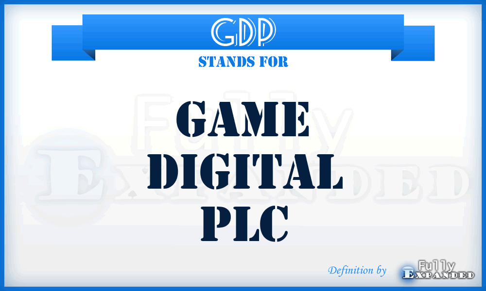 GDP - Game Digital PLC