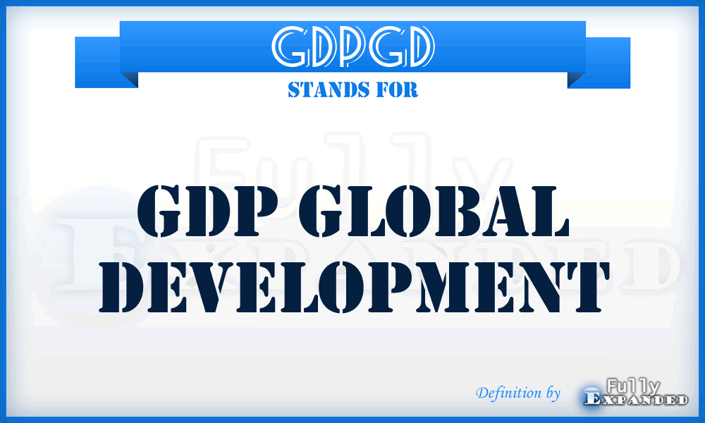 GDPGD - GDP Global Development