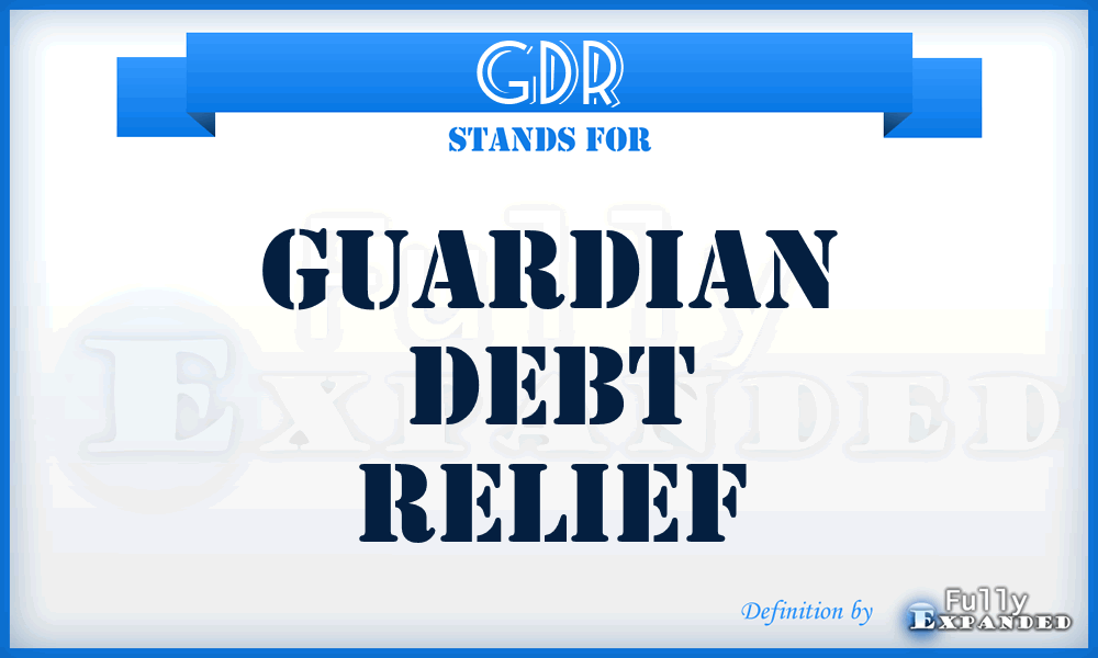 GDR - Guardian Debt Relief