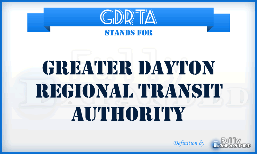 GDRTA - Greater Dayton Regional Transit Authority