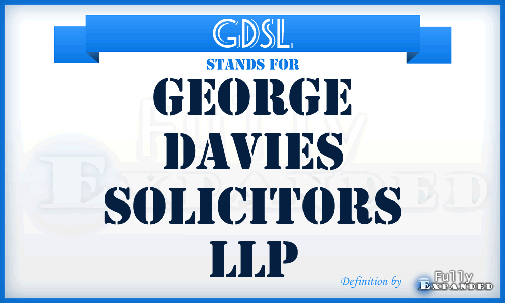 GDSL - George Davies Solicitors LLP