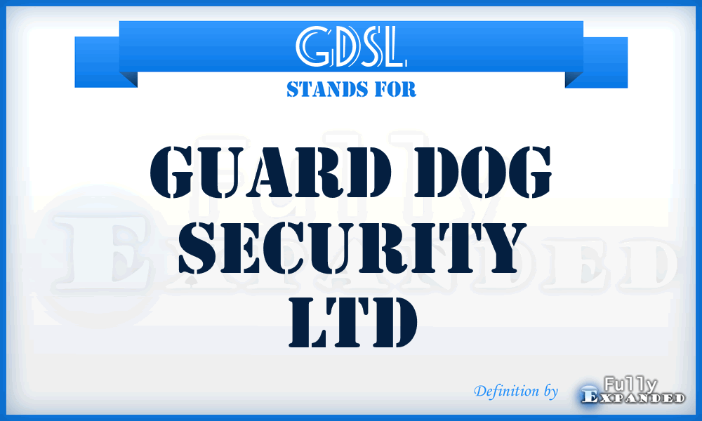 GDSL - Guard Dog Security Ltd