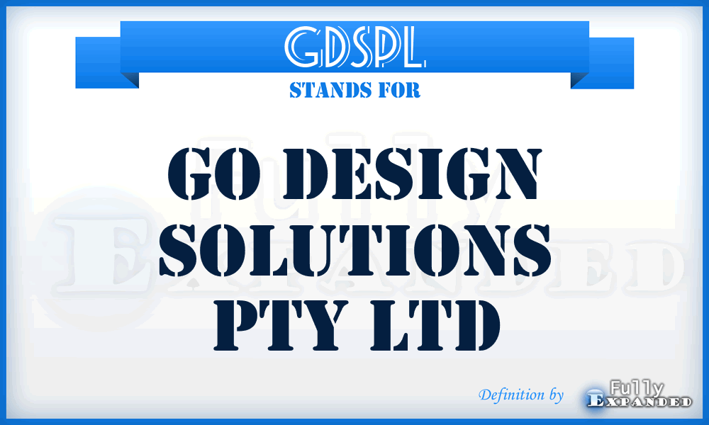 GDSPL - Go Design Solutions Pty Ltd