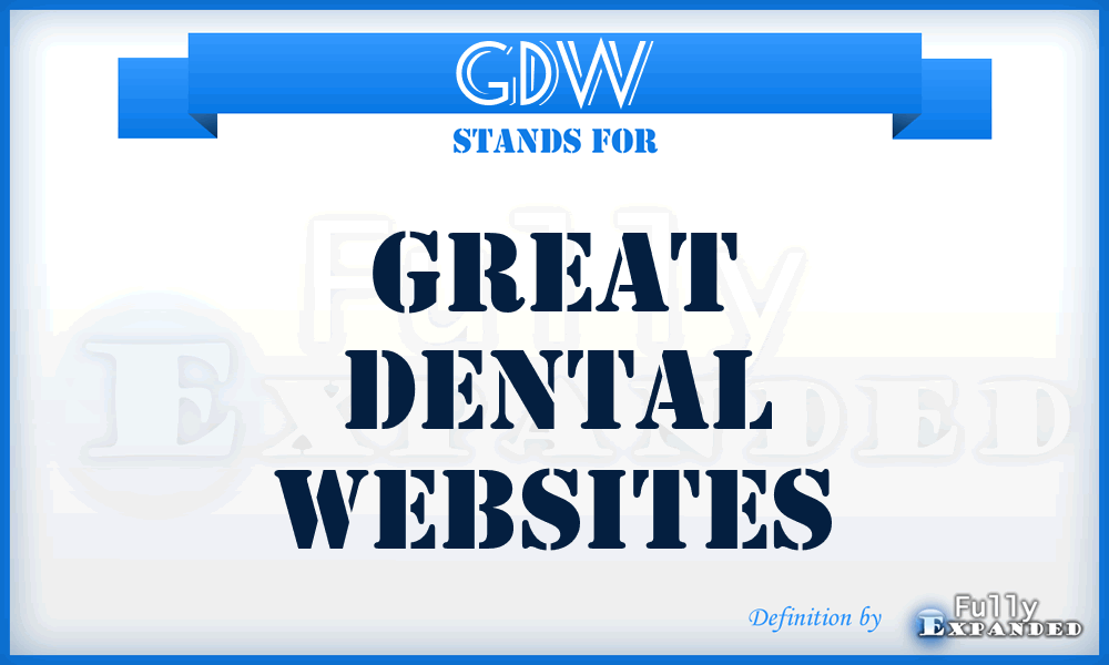 GDW - Great Dental Websites