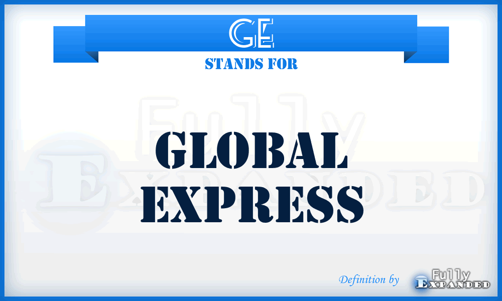 GE - Global Express