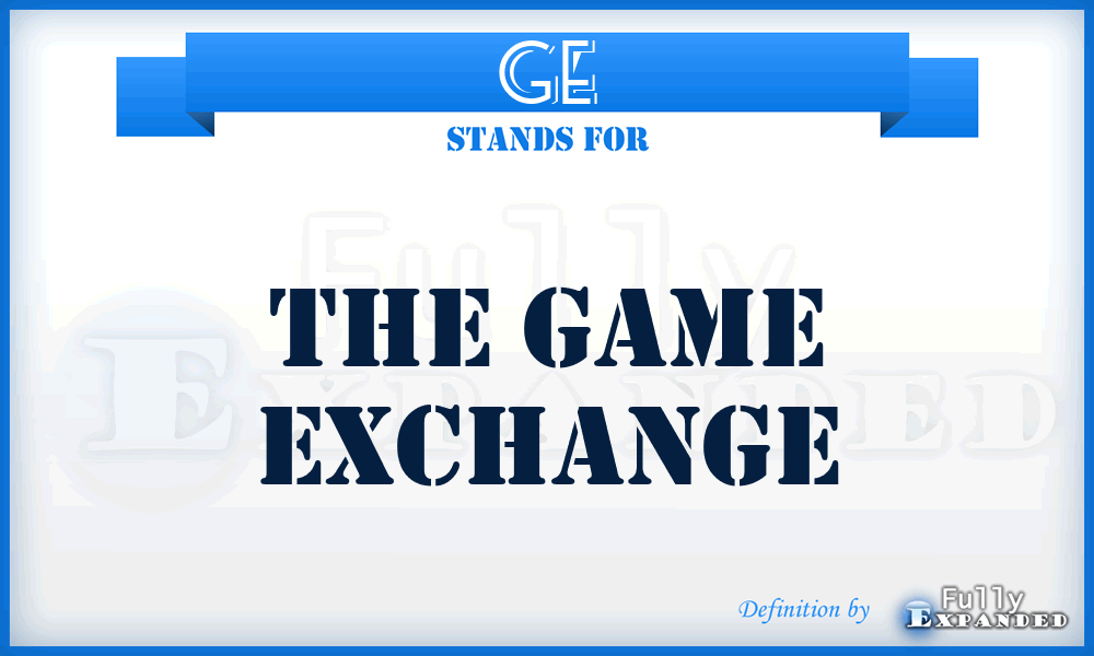 GE - The Game Exchange