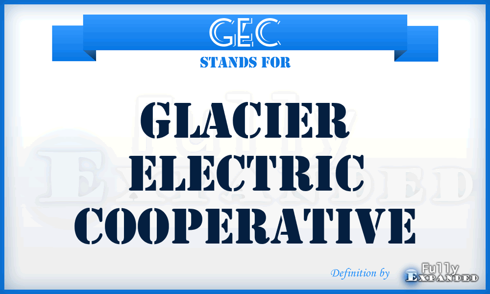 GEC - Glacier Electric Cooperative