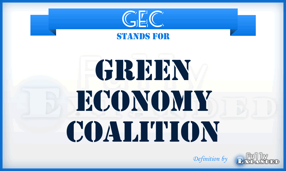 GEC - Green Economy Coalition
