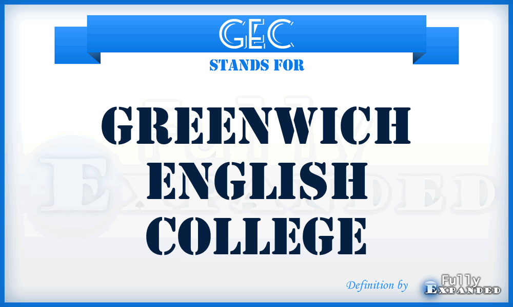 GEC - Greenwich English College