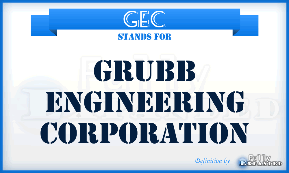 GEC - Grubb Engineering Corporation