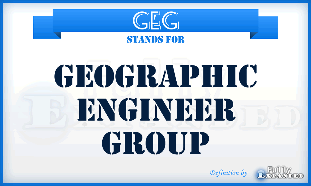 GEG - Geographic Engineer Group