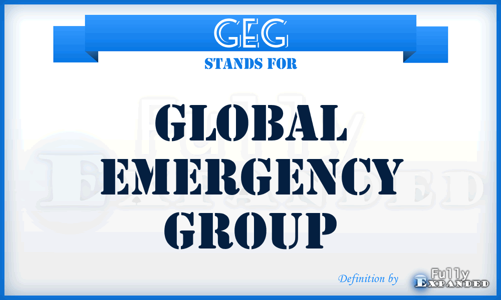 GEG - Global Emergency Group