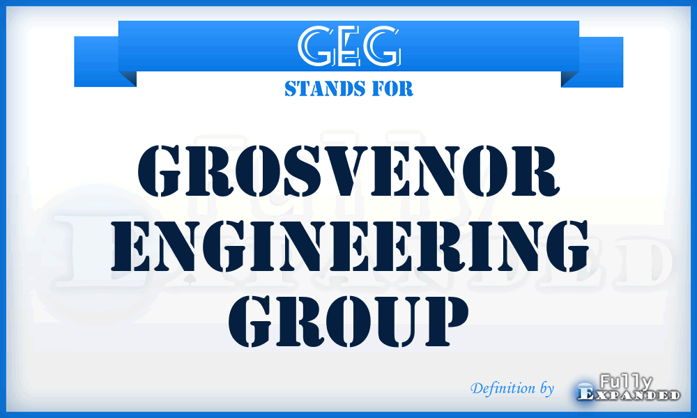 GEG - Grosvenor Engineering Group