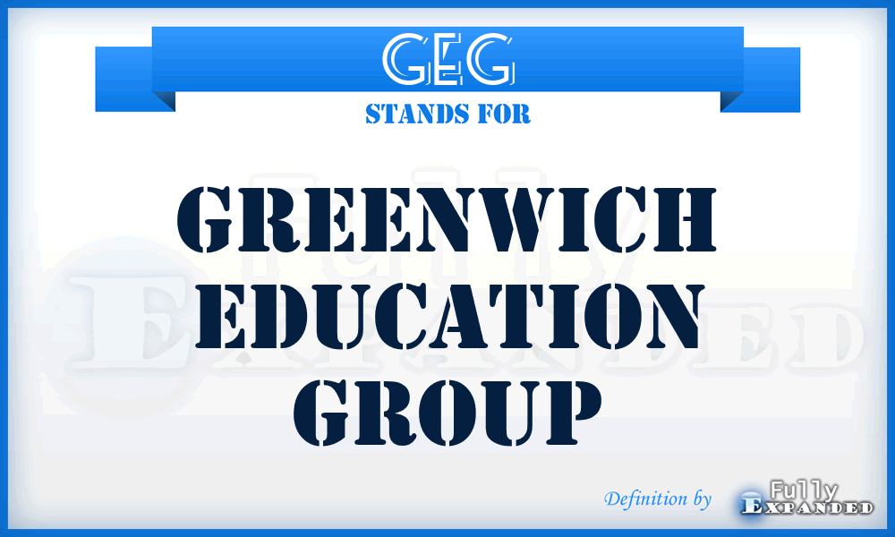 GEG - Greenwich Education Group
