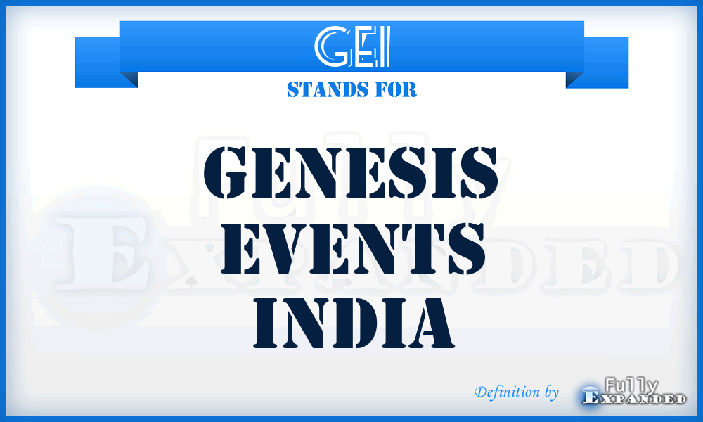 GEI - Genesis Events India