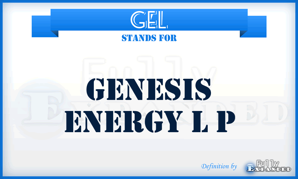 GEL - Genesis Energy L P