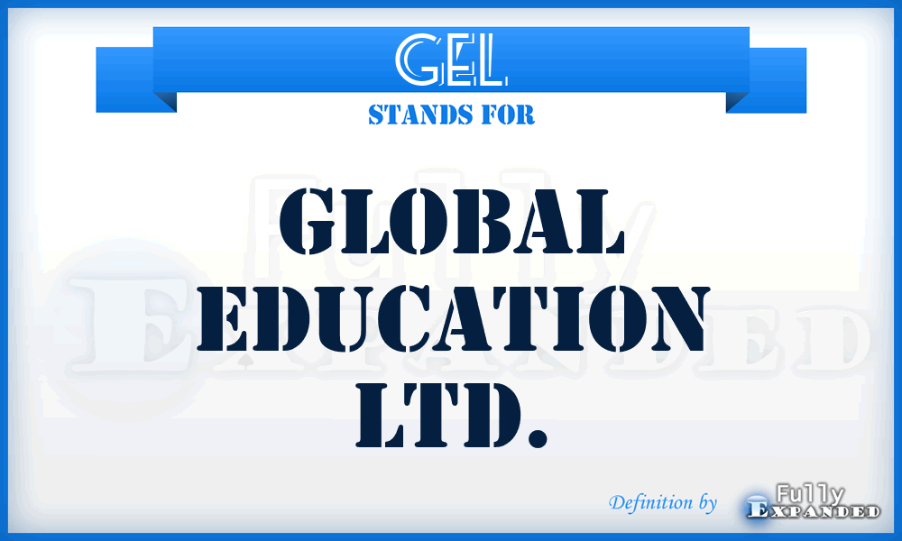 GEL - Global Education Ltd.