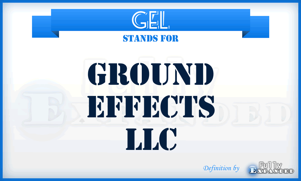 GEL - Ground Effects LLC