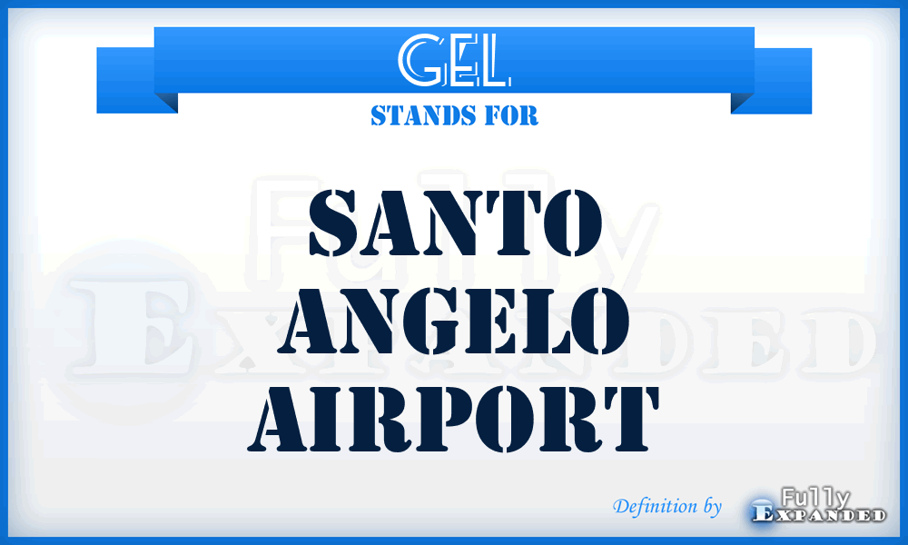 GEL - Santo Angelo airport