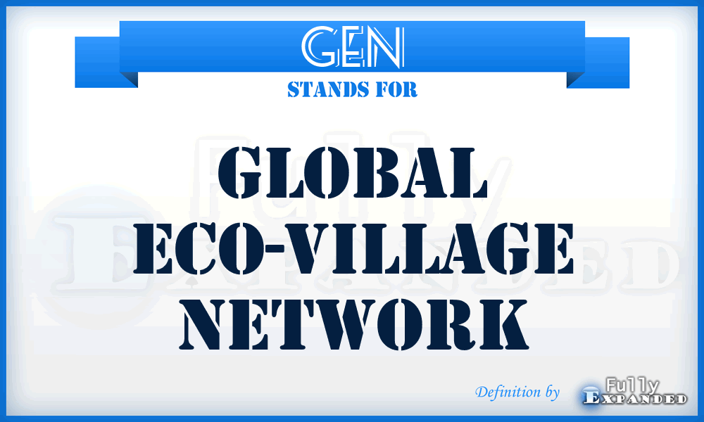 GEN - Global Eco-Village Network