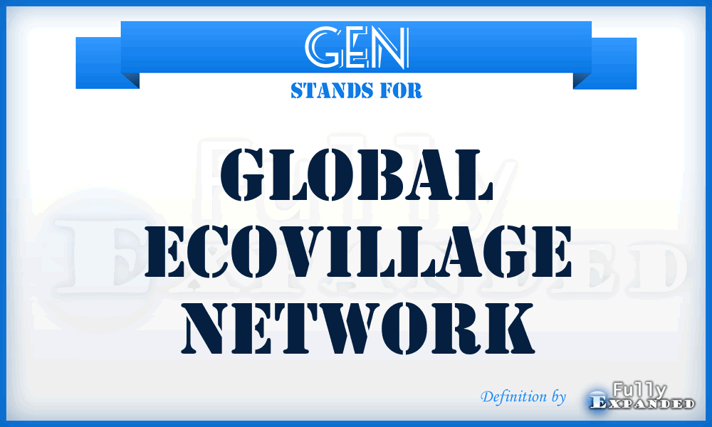 GEN - Global Ecovillage Network