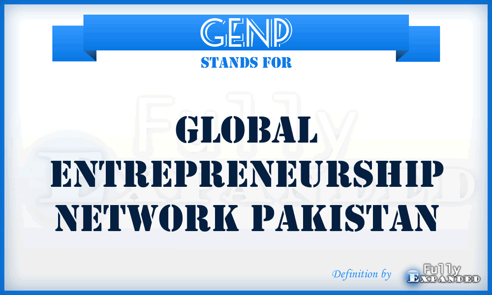 GENP - Global Entrepreneurship Network Pakistan