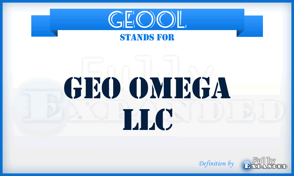 GEOOL - GEO Omega LLC
