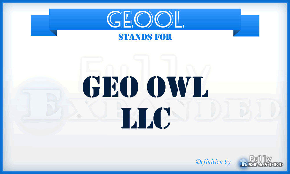 GEOOL - GEO Owl LLC