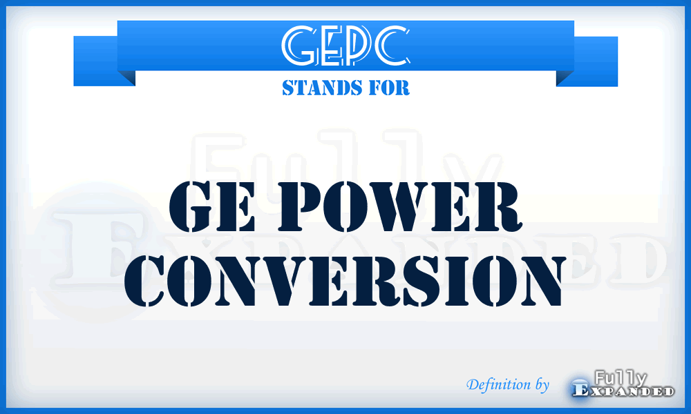 GEPC - GE Power Conversion