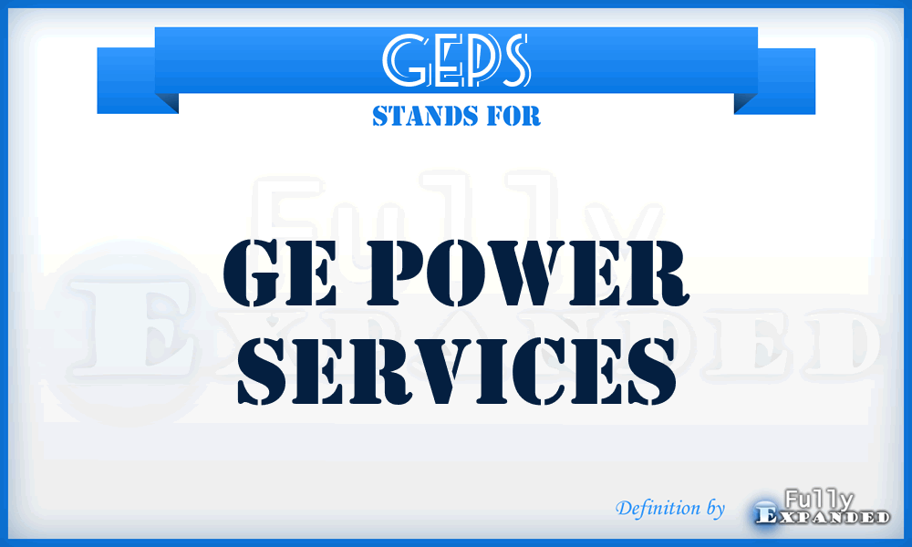 GEPS - GE Power Services