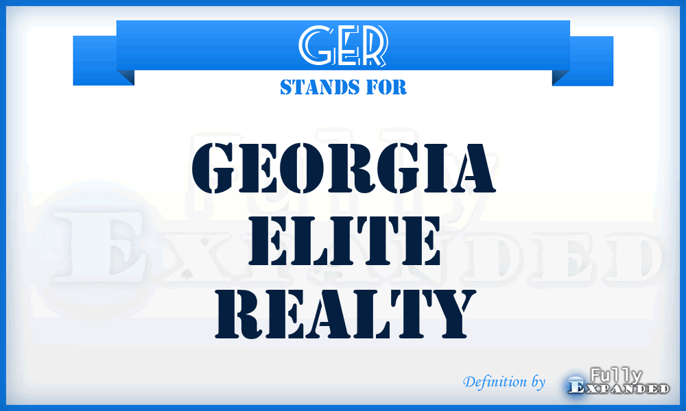 GER - Georgia Elite Realty