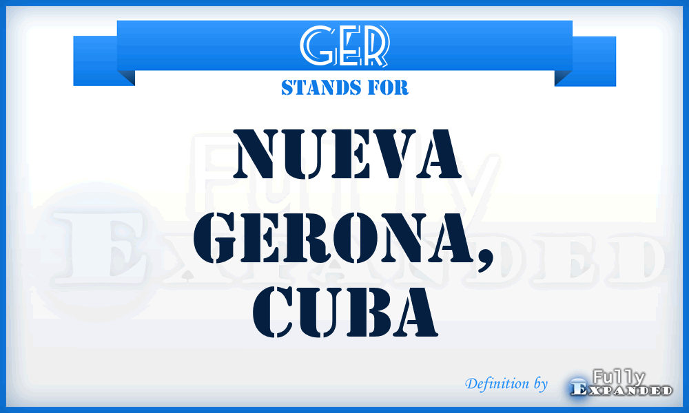 GER - Nueva Gerona, Cuba